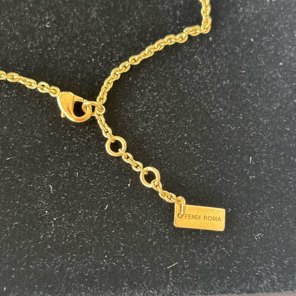 Fendi Gold-Tone Bow Necklace - Picture 7 of 9